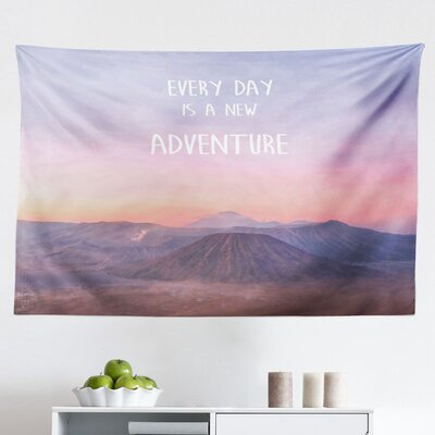 Ambesonne Adventure Tapestry, Ethereal View Of Kawah Ijen Crater In Indonesia Scenic Misty Land, Fabric Wall Hanging Decor For Bedroom Living Room Dor -  East Urban Home, 85503C0017444D40B30037F9EBA8D554