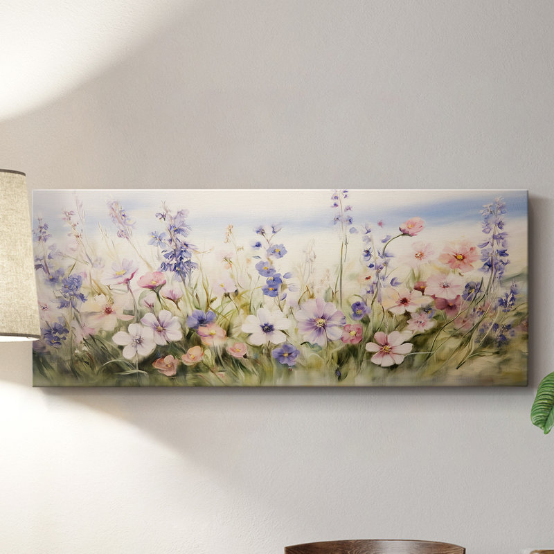 Botanical Series-CC XXII - Toile tendue avec châssis - Prêt à être accroché, H 12 po x l 30 po