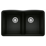 Diamond SILGRANIT 32" L x 19.36" W Double Basin Undermount Kitchen Sink