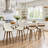 Modern Upholstered Swivel Counter Height Bar Stool-891631852