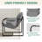 Upholstered Armchair Modern Accent Chair with Storage Pocket-1821462971
