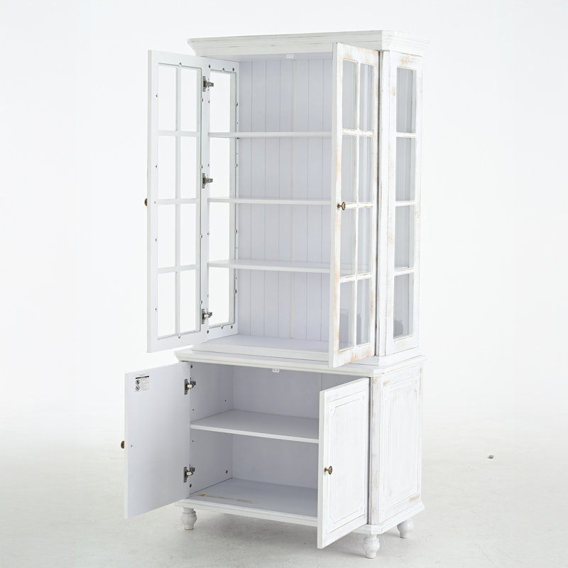 Vitrine 77,5 po H avec rangement