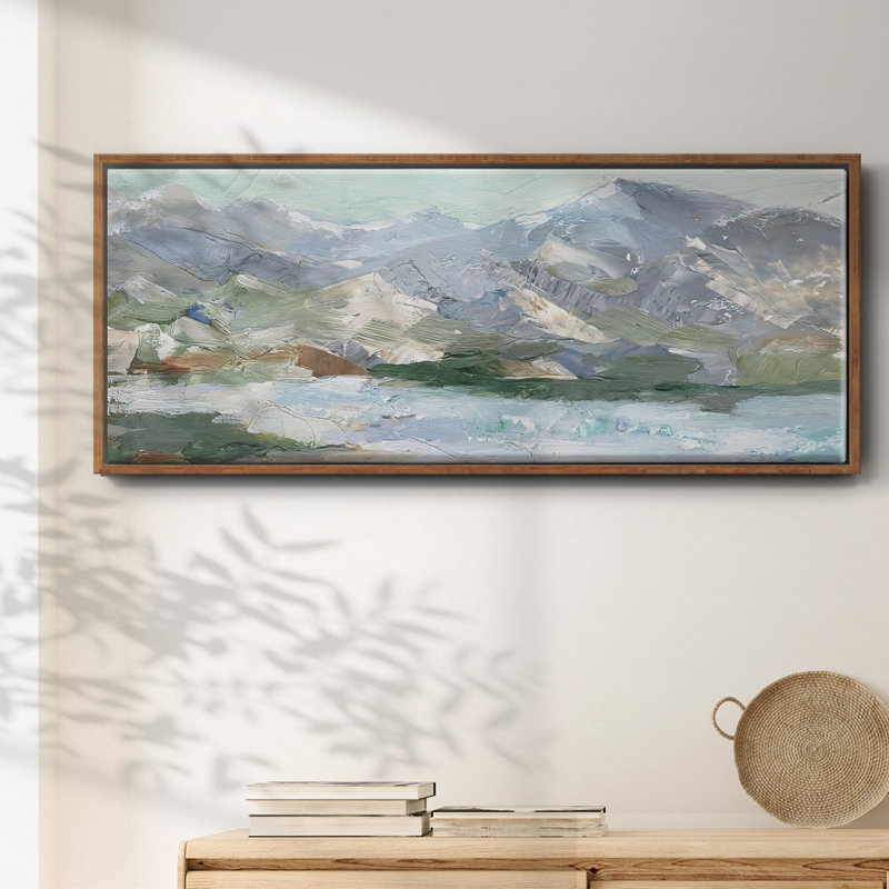 «Pastel Mountain View I», toile encadrée
