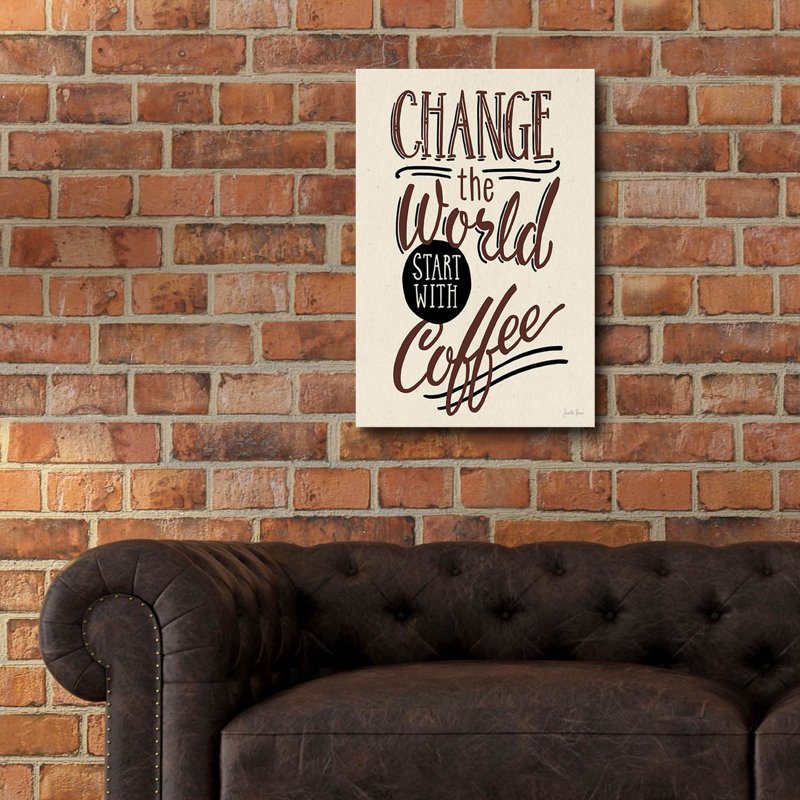 Art mural en verre "Bad Coffee 2 No Pink" par Janelle Penner, H 24 po x l 16 po x P 0,2 po