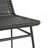 Dark Brown Chair(2)+Black Accent Table