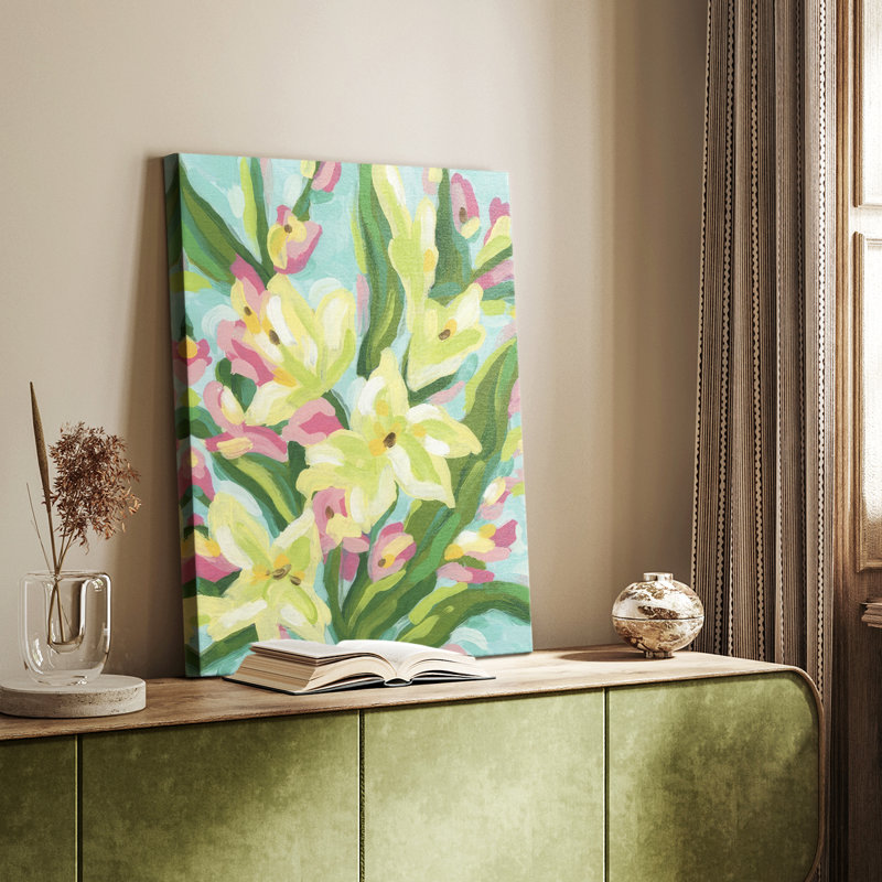 Floral Vibration II - galerie sur mesure, H 18 po x l 12 po