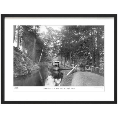 Llangollen, On The Canal 1913 by Francis Frith - Single Picture Frame Print