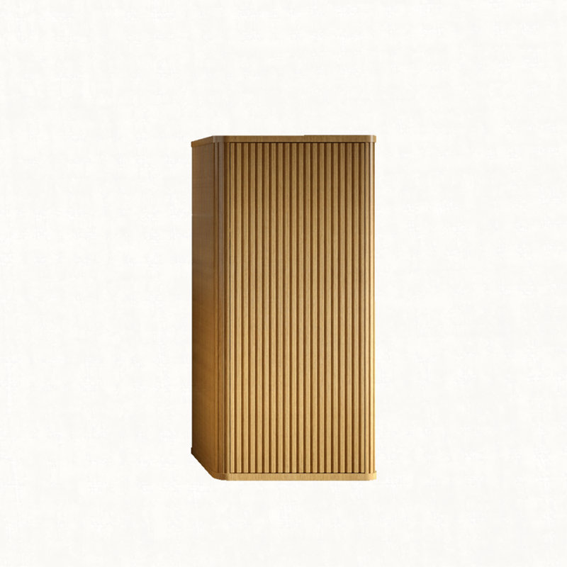 Armoire de rangement flottante murale Declan, Chêne