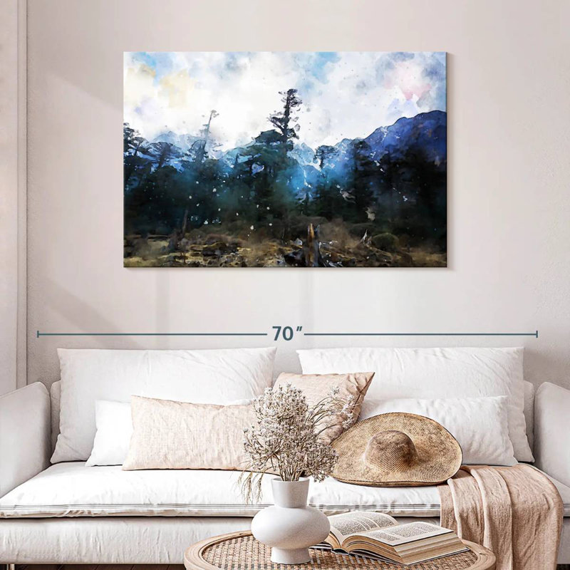 Avery Forest Abstract, 30" H x 45" W