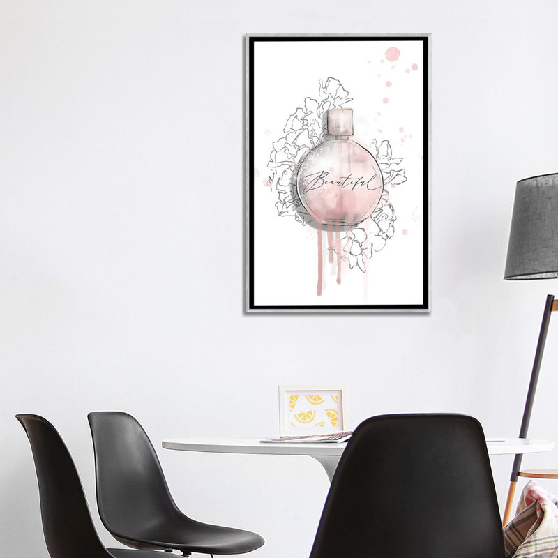 Magnifique - reproduction d'art murale - toile encadrée, H 40 po x l 26 po, Cadre flottant sans passe-partout, Argent argent