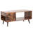 39.4'' Mid‑Century Wood Coffee Table with Storage Drawer and Open Shelf, Rustic Brown Water‑Resistant MDF Coffee Table for Living Room, Multi‑Use for Apartment