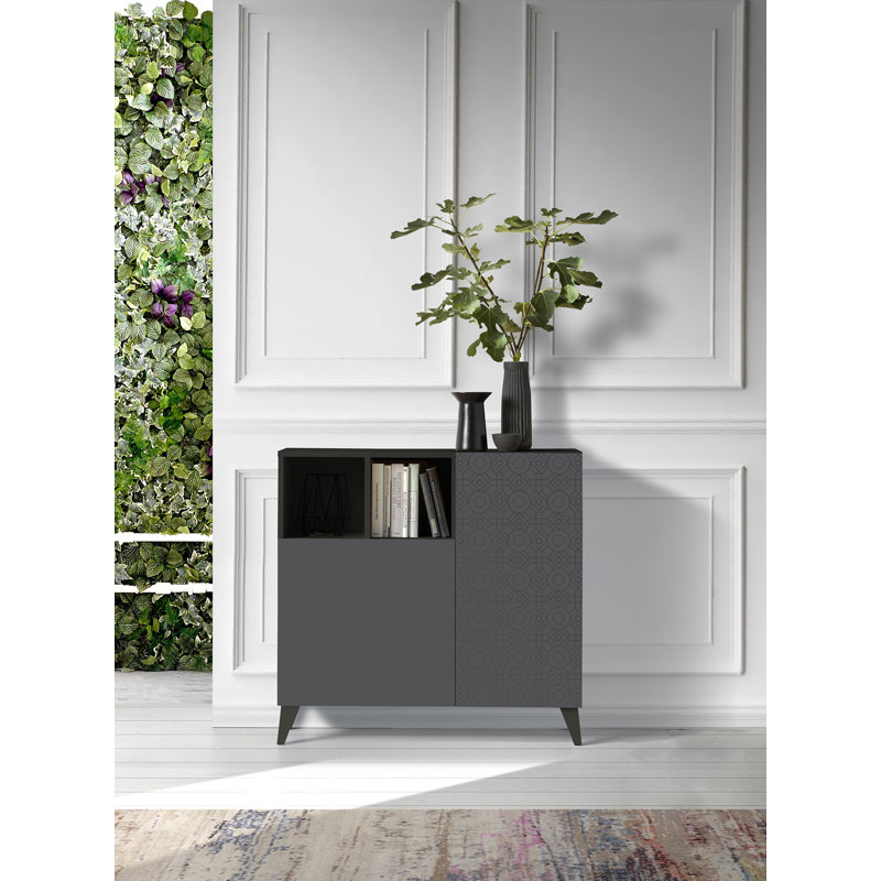 12 Pair Shoe Storage Cabinet, Jet Black