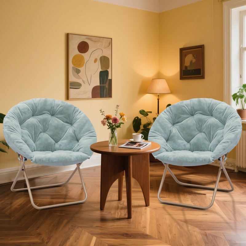 Chaises de salle à manger rembourrées Masciarelli, Fourrure synthétique blanche, Noir