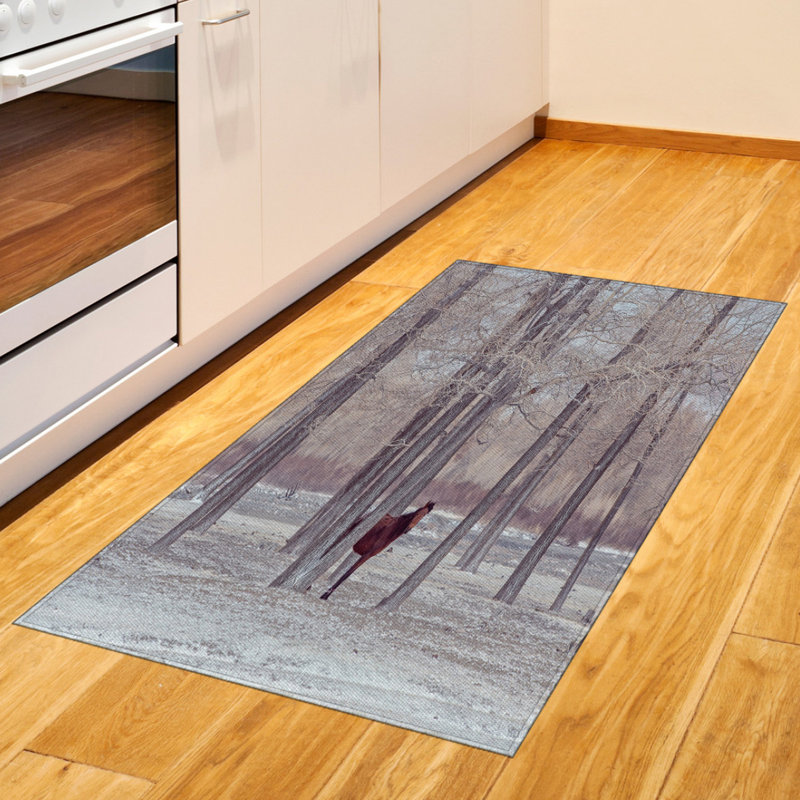 Tapis décoratif à longs poils en fibre de polyester haute densité Animal, Rectangle 2 pi 7 po x 5 pi