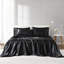 Drap-housse noir 7 pièces 100% satin