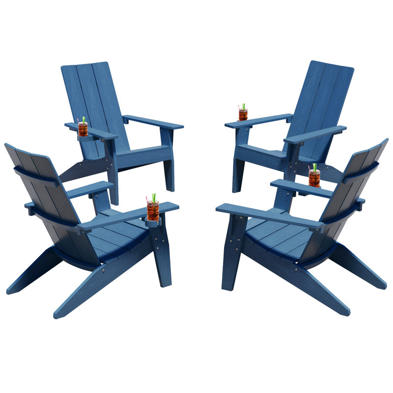 Chaise Adirondack en plastique Yeagertown, Bleu marine