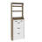 OAK Color Shoe Cabinet With 3 Doors 2 Drawers With Hanger,Large Space For Storage