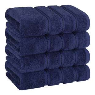 Blue Background Fish Bath Decorative Hand Towels for Bathroom