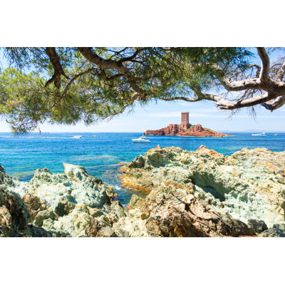 Boyds Bay At Frejus, France - Wrapped Canvas Print