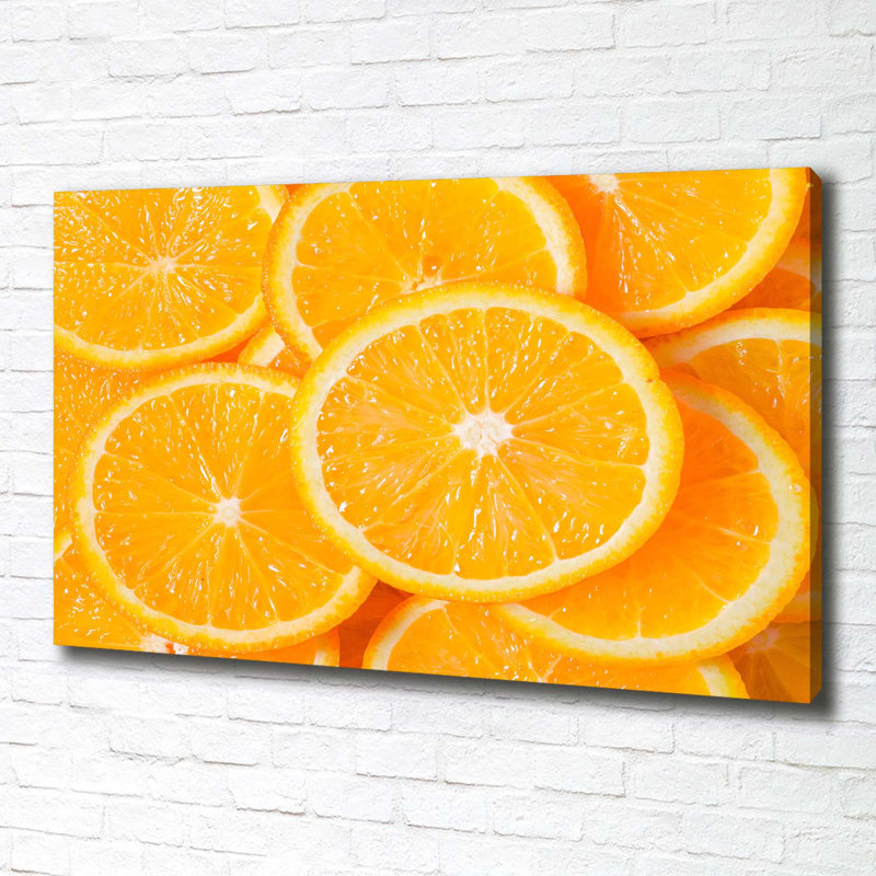 Orange Slices - Wrapped Canvas Print