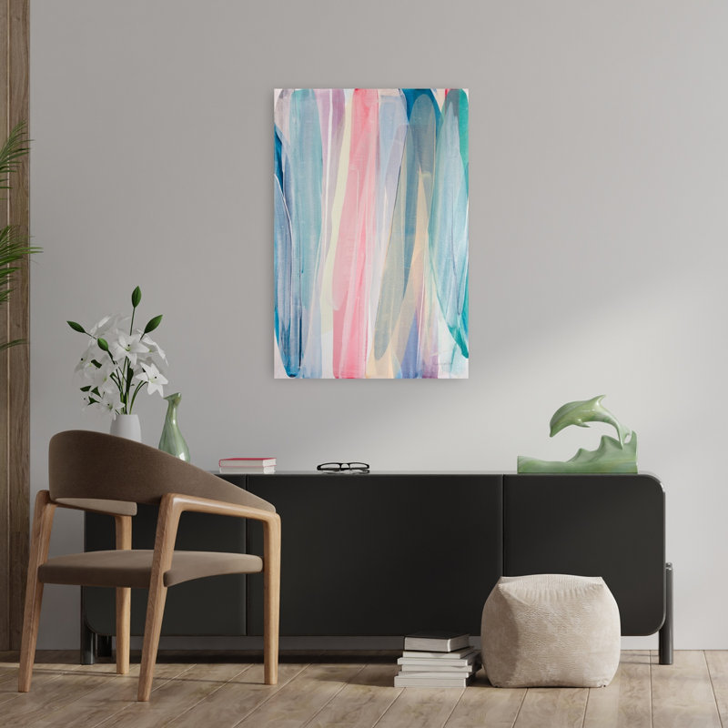 Acapulco I, art abstrait contemporain, H 36 po x l 24 po