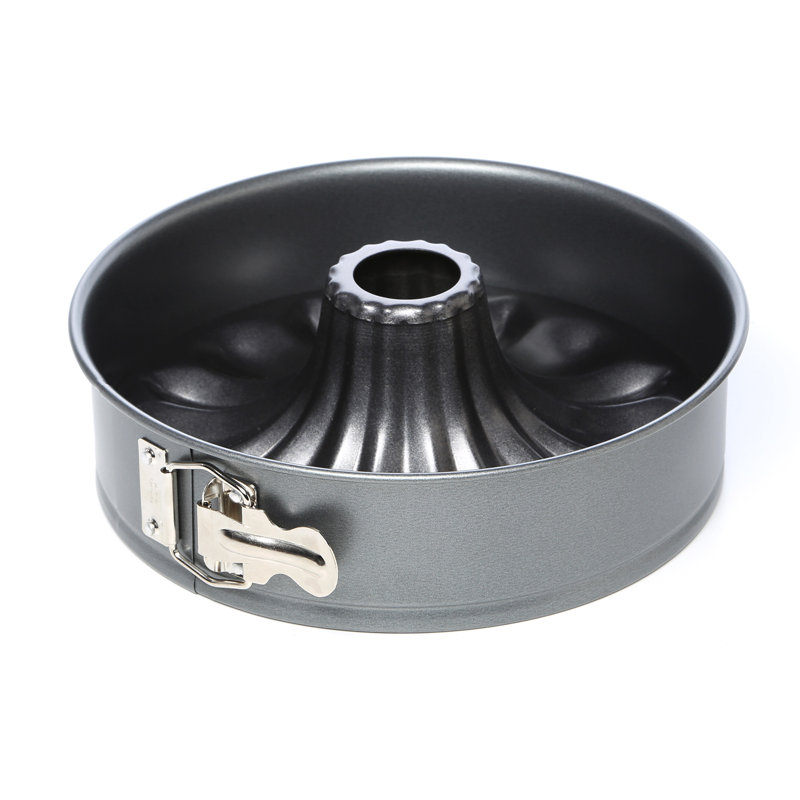 Black Aluminum Non-stick Springform Bundt Cake Pan Set