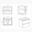 Meuble-lavabo mural flottant avec lavabo et rangement-8346911-8346909