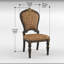Ensemble de 2 chaises d'appoint Traditional