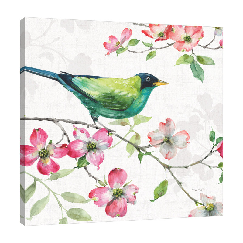 "Dogwood Garden II" par Lisa audit, reproduction d’art sur toile, H 18 po x l 18 po x P 1,5 po