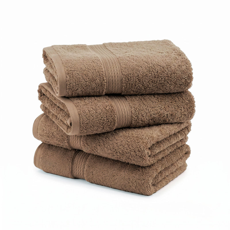 Coton luxueux et hautement absorbant Renata, Café au lait