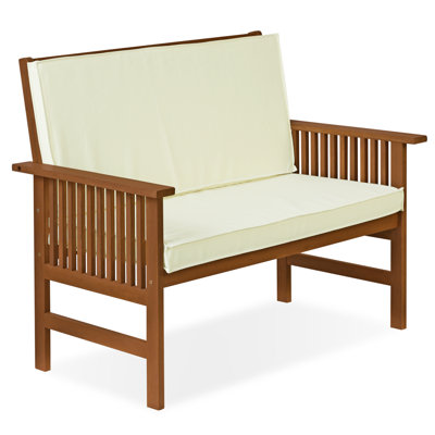 Estherville Wooden Garden Bench by Latitude Run