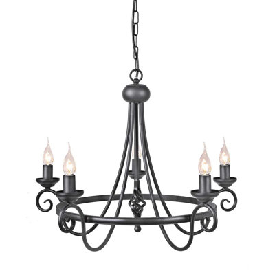 Ballycastle 5 - Light Candle LED Chandelier