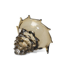 Lagune en verre, coquillage, brun clair