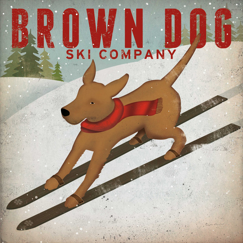 Brown Dog Ski Co, H 30 po x l 30 po