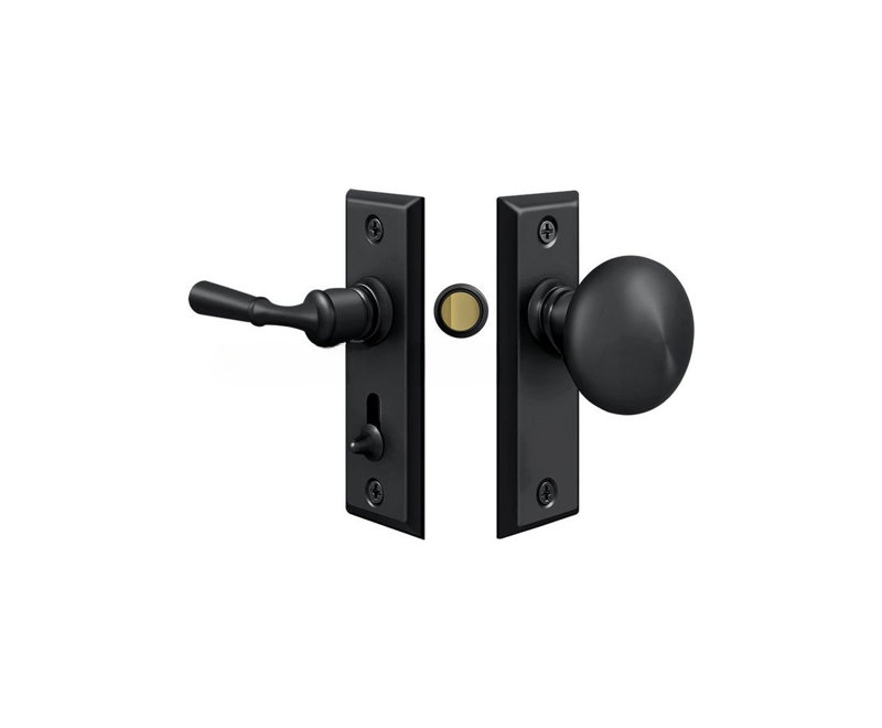 Loquet de porte rectangulaire Deltana SDLS480U19, Noir