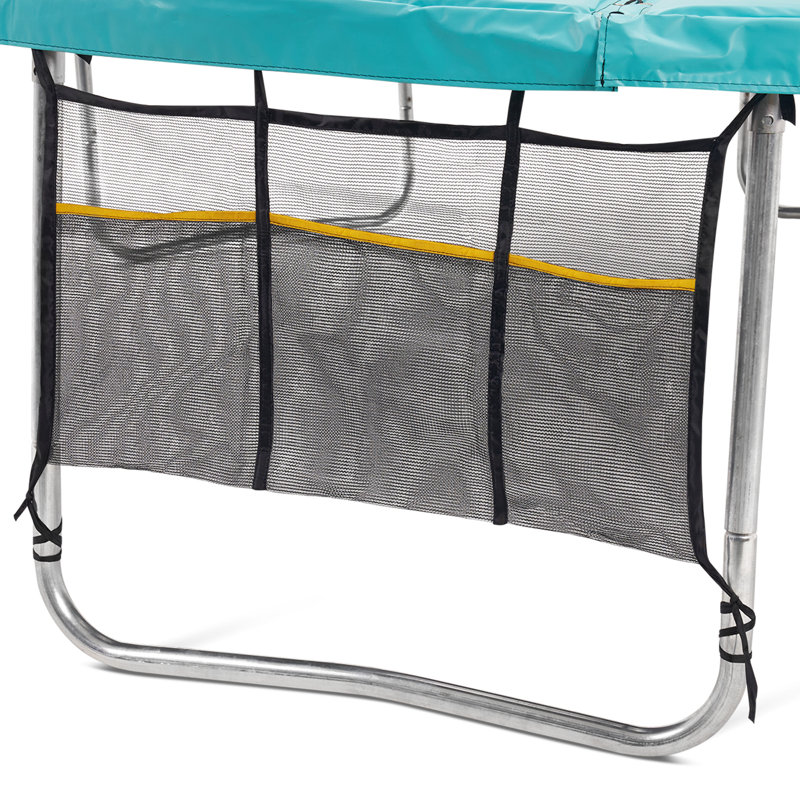 Coussin de trampoline avec ouverture, mousse épaisse de 0,8 po, housse de rechange pour ressort de sécurité, sac de rangement supplémentaire