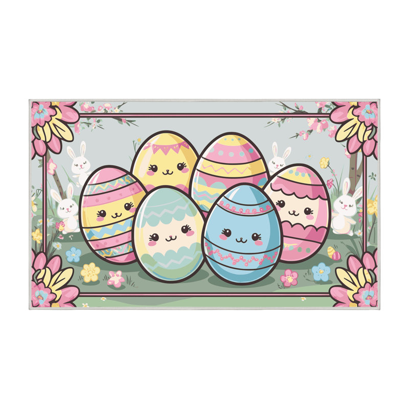 Le tapis des Fêtes de Pâques Printemps Aisle®, Tapis de couloir 2 pi x 4 pi