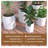 Monforto Modern Fiberstone and Clay Planter - Round Plant Pot with Drainage Holes for Indoor and Outdoor Home -247898972-247898971