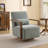 Ynes 30.8" Wide Upholstered Swivel Armchair-820767335