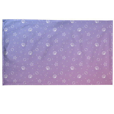 Serviette à thé à motif coquillage