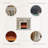 Beige Solid Wood Electric Fireplace