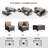  Patio Furniture Set - All-Weather,Water-Resistant - 7 Piece Patio Wicker Rattan Sectional Sofa, Modular Outdoor Conversation Set for Backyard, Garden, Poolside, Balcony-1928765531