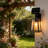 Solar Wall Lantern Outdoor, Clear Glass And Aluminum Bxf
