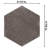 Brickyard Hex 8-1/2 In. X 9-7/8 In. Porcelain Rustic Wall & Floor Tile-87954326