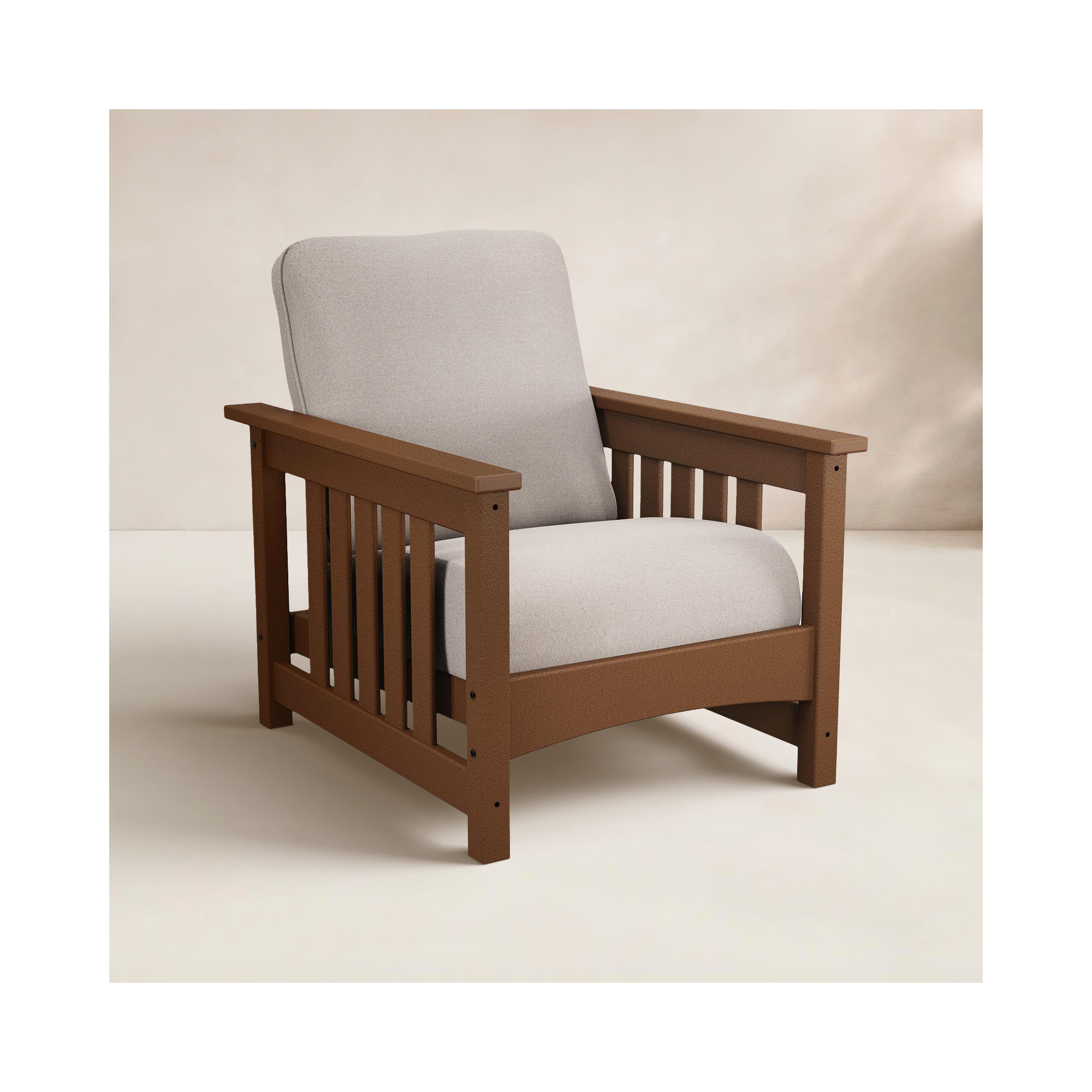 Club Outdoor Lounge Chair, Off White, Dune Burlap Revolution®