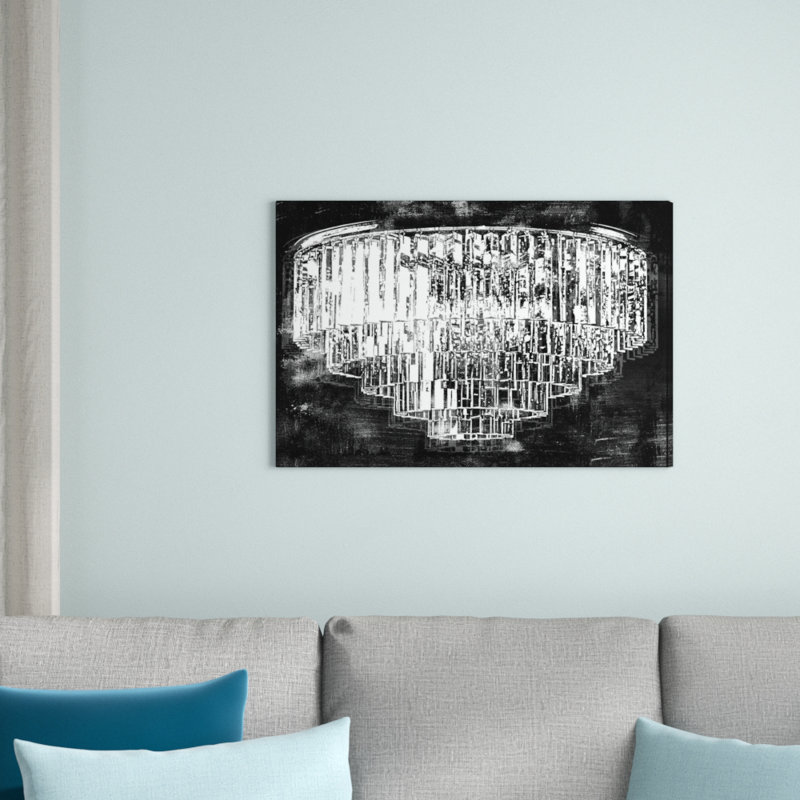 Midcentury Chandelier - Impression sur toile, H 20 po x l 30 po x P 1,5 po