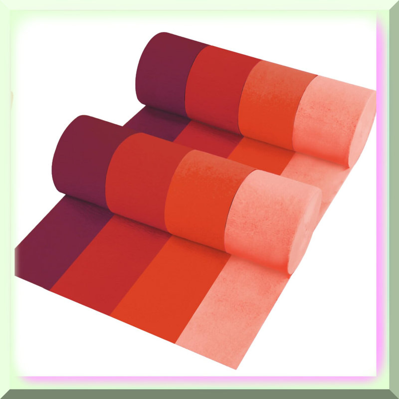 Vintage Newsprint Paper Circle Dot Garland 4 Pack