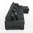 4 - Piece Upholstered Gray Faux Rabbit Fur Flannel Modular Sectional Sofa with Armrests & Throw Pillows-2067417772