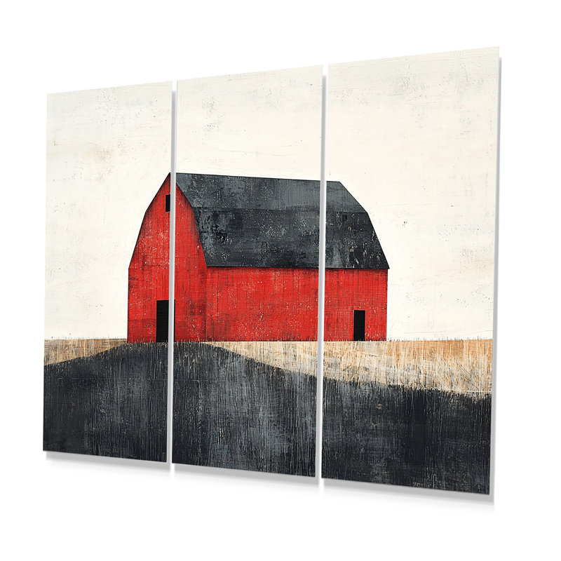 Ensemble de salon rustique rouge et noir II, Métal métal, H 28 po x l 36 po x P 1 po
