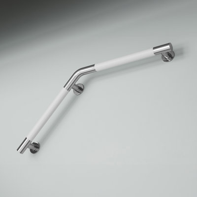 Auvergne 18" X 18" Angled Grab Bar In Matte White